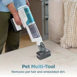 Shark - Clean & Empty Cordless Stick Vacuum & Auto-Empty System, Self Cleaning Brushroll, HEPA Filtration - White