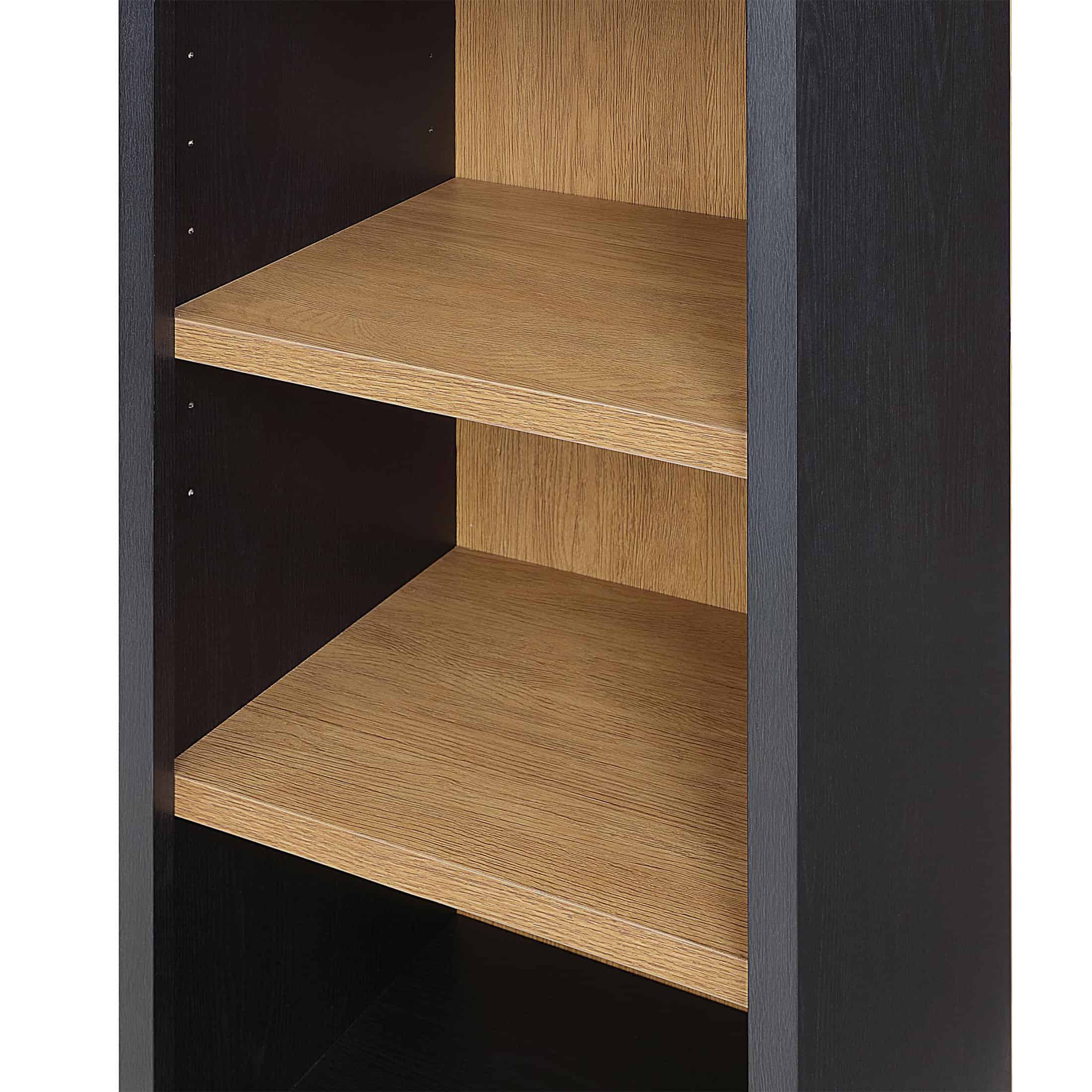 Better Homes & Gardens Juliet Narrow Arch Bookcase, Rich Black Finish