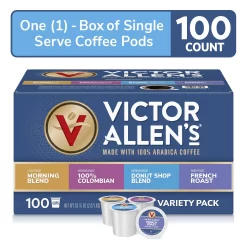 Victor Allen's Coffee Favorites Variety Single Serve K-Cup Coffee Pods, 100 Count
