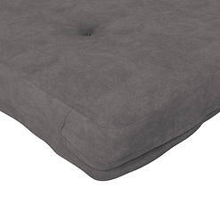 DHP Kali 6 Inch Thermobonded High Density Polyester Fill Futon Mattress, Full, Gray Microfiber