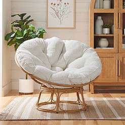 Better Homes & Gardens Papasan Chair, Cream Boucle