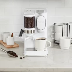 Cuisinart - Grind & Brew Single-Serve Coffeemaker - White
