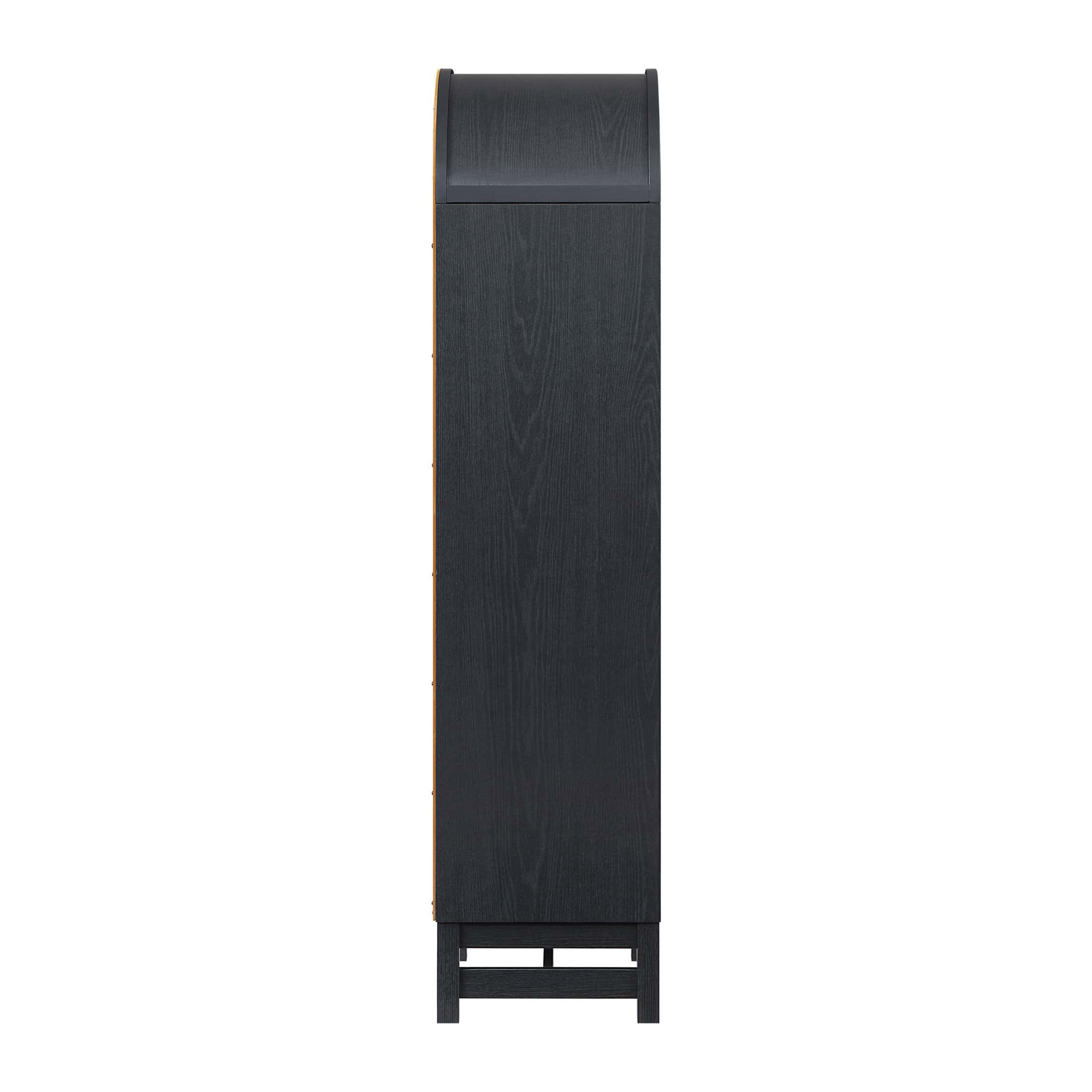 Better Homes & Gardens Juliet Narrow Arch Bookcase, Rich Black Finish