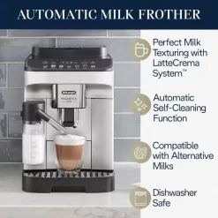 De'Longhi - Magnifica Evo Coffee and Espresso Machine - Silver