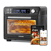 COSORI Smart 11-in-1 Air Fryer Toaster Oven Combo, Airfryer Convection Oven Countertop, 26QT, Black, Stainless Steel