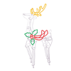 GE 5-ft Staybright LED Neon Flex 3D Reindeer Decoration