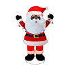Holiday Living 8-ft LED Pop Up Black Santa Decoration