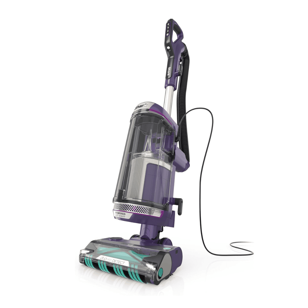 Shark - PowerDetect Upright Vacuum with DuoClean Detect Technology, Self-Cleaning Brushroll, and XL Dustcup - Eggplant