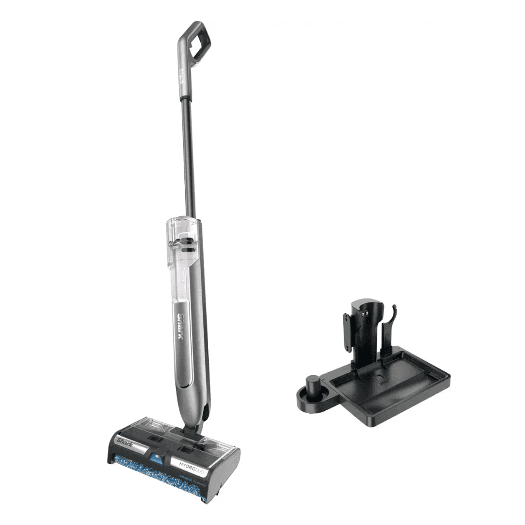 Shark - HydroDuo with Dirt-Reveal Technology, Cordless wet & dry hard floor cleaner picks up, mops, & scrubs - Stone Metallic