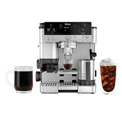 Ninja Espresso Machine, Luxe Café Premier Series, Drip Coffee Maker and Rapid Cold Brew, Integrated Grinder, Assisted Tamper, Hands-Free Frother, ES601