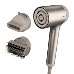 Shark - HyperAir Hair Blow Dryer with IQ 2-in-1 Concentrator & Styling Brush Attachments - Stone