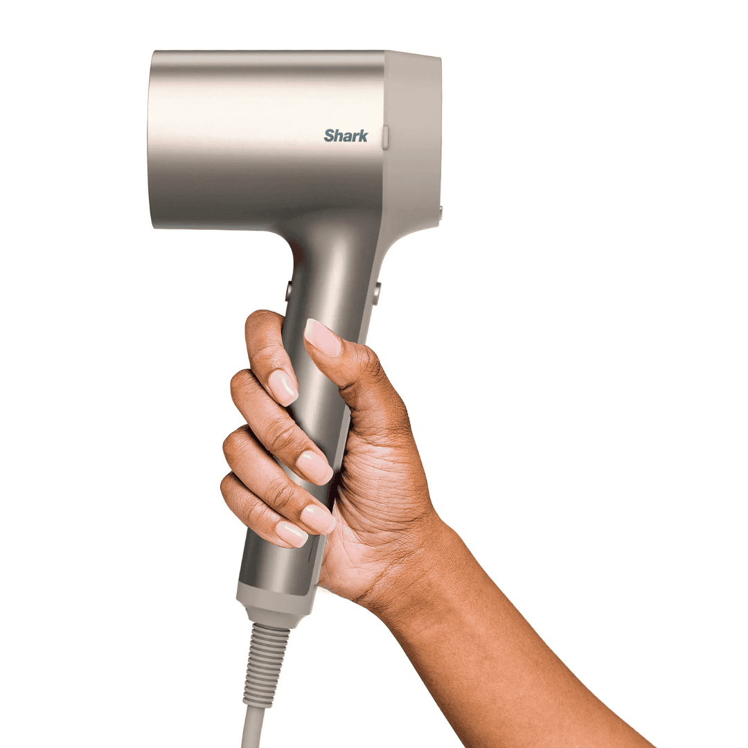 Shark - HyperAir Hair Blow Dryer with IQ 2-in-1 Concentrator & Styling Brush Attachments - Stone
