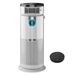 Shark - 3-in-1 Max Air Purifier, Heater & Fan with NanoSeal HEPA, Cleansense IQ, Odor Lock, for 1000 Sq. Ft - White