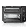 Ninja, Toaster Oven, Double Oven with FlexDoor, FlavorSeal & Smart Finish, Rapid Top Oven, Air Fry, Bake, Roast, Toast, Fry, Pizza, Convection Oven, 13-in-1, Black, DCT402BK