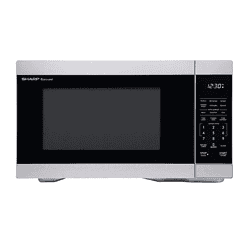 Sharp - 1.1 cu. ft. 1000W Countertop Microwave - Stainless - Stainless Steel