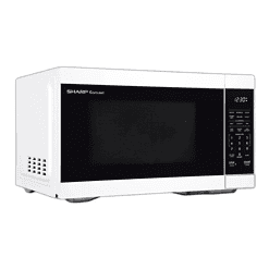 Sharp - 1.1 cu. ft. 1000W Countertop Microwave - White