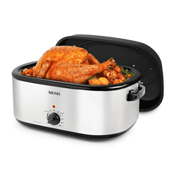 AROMA 22Qt. Roaster Oven with High-Dome Lid (ART-732SBH)