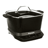 Power XL StirMax 7.5 Qt Multi-Cooker with Auto Stir/Shred Paddle and 9 Presets, Matte Black