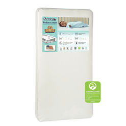 Kolcraft Pediatric 800 Extra Firm Ultra Deluxe, 80 Coil Baby Crib and Toddler Mattress, White