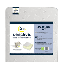 Serta SleepTrue Sparkling Sky 5" Dual-Sided Crib & Toddler Mattress