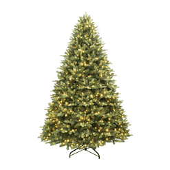 Holiday Living 9-ft Everett Fraser Fir Pre-lit LED Artificial Christmas Tree