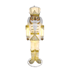Holiday Living 6-ft White & Gold Black Nutcracker