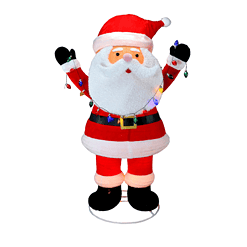 Holiday Living 8-ft LED Pop-Up Santa Decoration