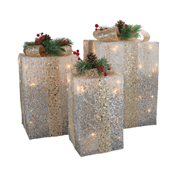 Northlight 14-in Gift Box Free Standing Decoration with White Incandescent Lights