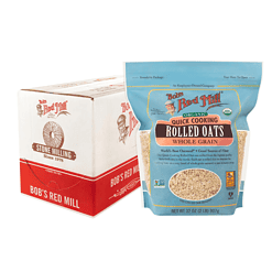 Bob's Red Mill Organic Quick Cooking Rolled Oats - 32 oz (Pack of 4)