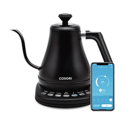COSORI Electric Gooseneck Kettle Smart Bluetooth with Variable Temperature Control, Matte Black