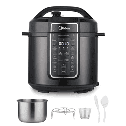 Midea 12-in-1 Electric Pressure Cooker, 6 Quarts, 12 Presets, Multi-Functional Programmable Slow Cooker, Stainless Steel