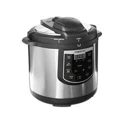 Presto 02141 6-Quart Electric Pressure Cooker, Black, Silver, Stainless steel