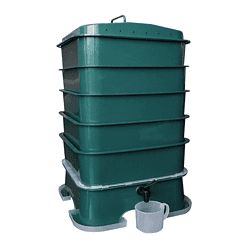 The Original VermiHut Plus 5-Tray Worm Compost Bin – Easy Setup and Sustainable Design