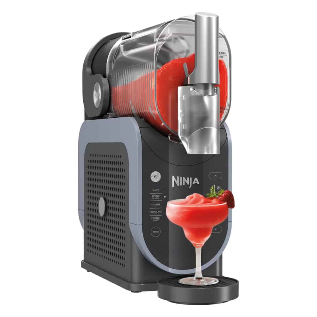 Ninja - SLUSHi 5-in-1 Professional Frozen Drink Maker, 88 oz. Frozen Drink & Slushie Machine, 5 Preset Programs - Artic Blue & Gray