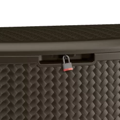 Suncast 52.75-in L x 29-in 124- Gallons Java Plastic Deck Box
