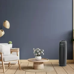 GermGuardian 743 Sq. Ft. Tower Air Purifier with HEPA Filter, Intellisense Air Quality Monitor, UV-C, AC4880G - Graphite