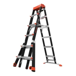 Little Giant Ladders Select Step M6 10-ft Fiberglass Type 1aa- 375-lb Load Capacity Telescoping Step Ladder
