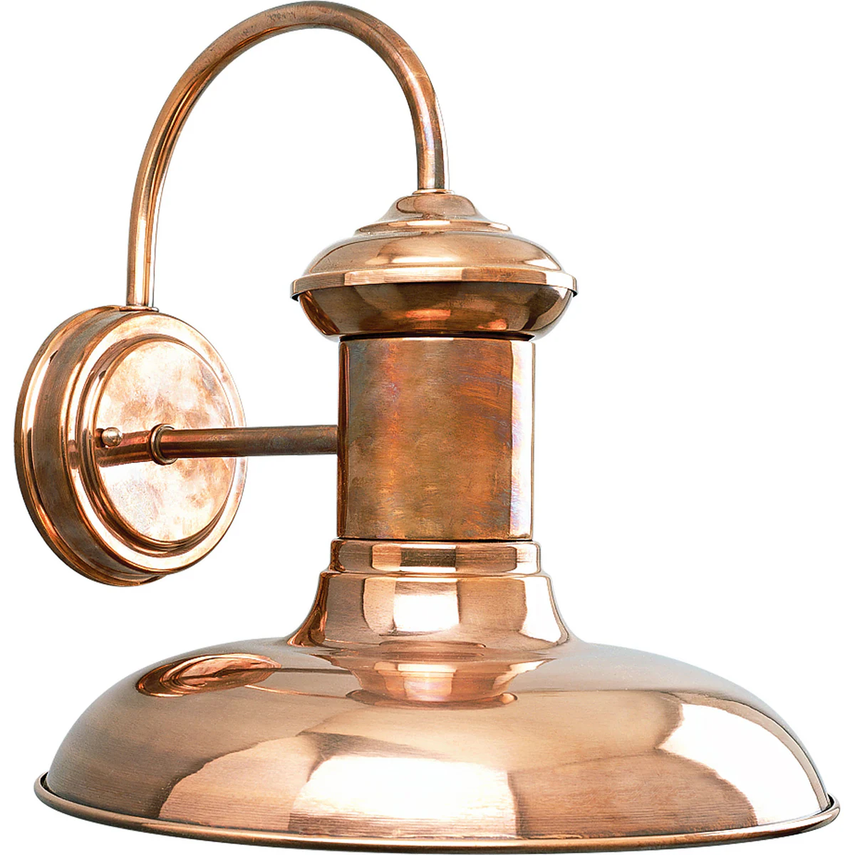 Progress Lighting Brookside 1-Light 12.37-in H Copper Dark Sky Outdoor Wall Light
