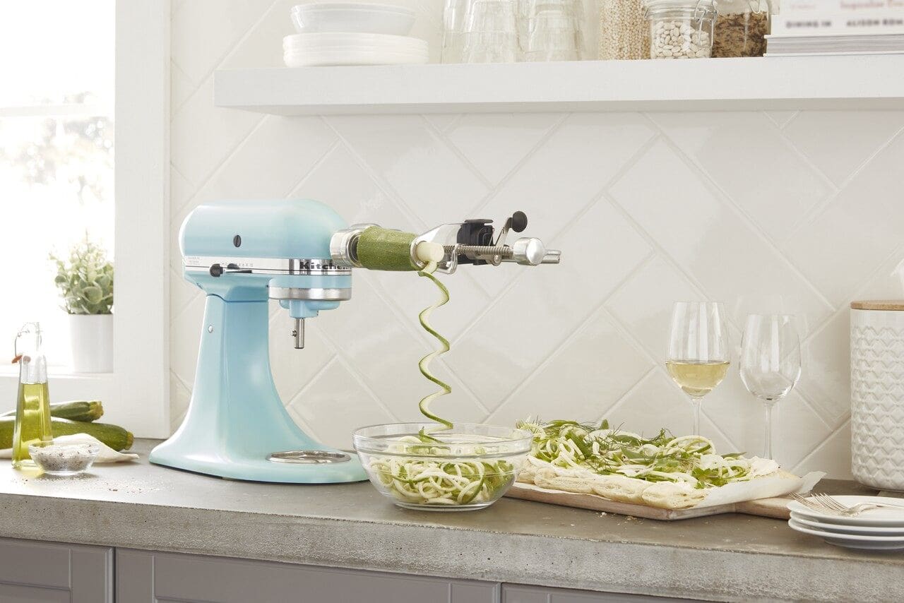 KitchenAid Deluxe 4.5 Quart Tilt-Head Stand Mixer, Mineral Water Blue, KSM97MI