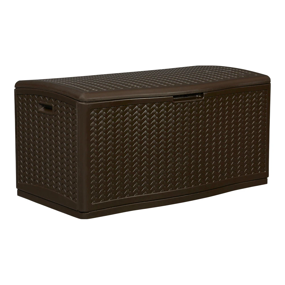 Suncast 52.75-in L x 29-in 124- Gallons Java Plastic Deck Box