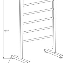 ANZZI Polished Chrome Plug-in Freestanding Towel Warmer 21.85-in x 13.98-in x 35.24-in