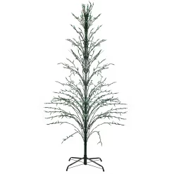 Northlight 72-in Tree Yard Decoration with Green Incandescent Lights