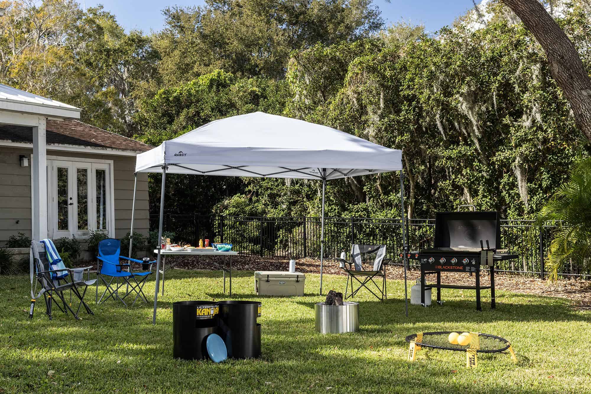 Quest Q100 10' x 10' Quick Lift Straight Leg Canopy - White