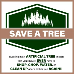 Fraser Hill Farm Unlit 12-ft Snowy Pine Flocked White Artificial Christmas Tree