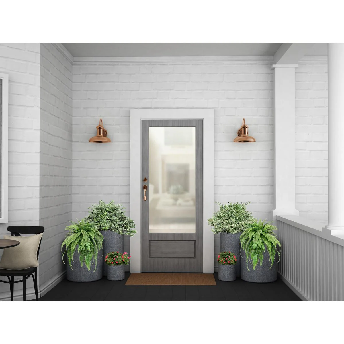 Progress Lighting Brookside 1-Light 12.37-in H Copper Dark Sky Outdoor Wall Light