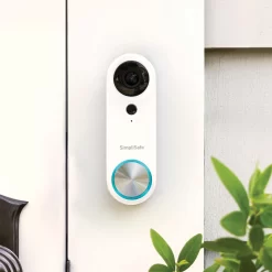 SimpliSafe Wired Wi-Fi Compatible Smart Video Doorbell in White