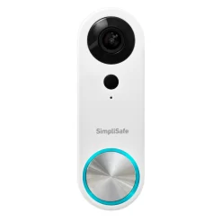 SimpliSafe Wired Wi-Fi Compatible Smart Video Doorbell in White