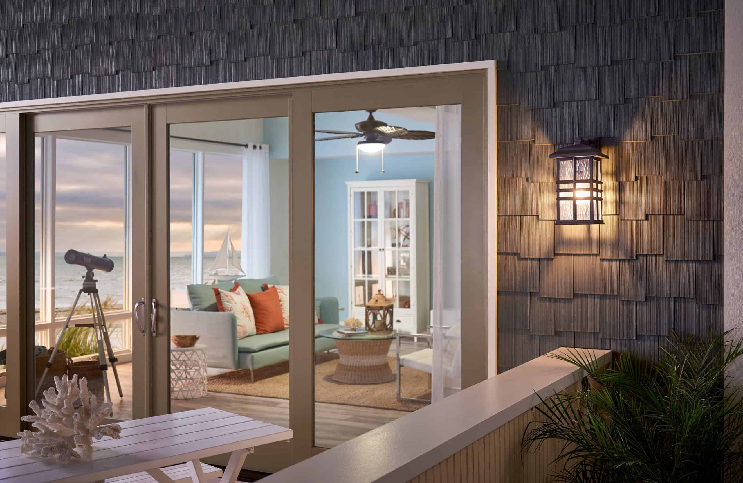 Kichler Beacon Square 1-Light 17.5-in H Bronze Outdoor Wall Light