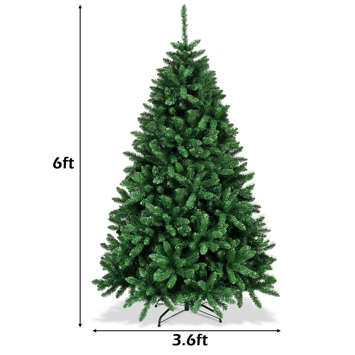 WELLFOR 6-ft Artificial Christmas Tree