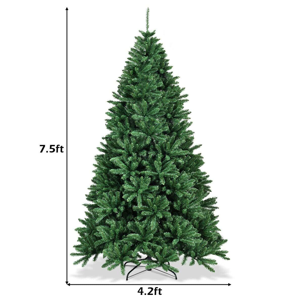 WELLFOR 7.5-ft Artificial Christmas Tree